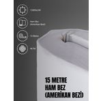 Favora 1500x240 cm Beyaz Pamuk 46 Tel Amerikan Bezi Ham Bez Punch Kumaş