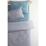 FAVORA Basic Lastikli Tek Kişilik Nevresim Takımı Gri Turkuaz 100x200 cm, F1627