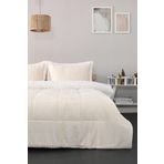 Favora Comforter Krem Çift Kişilik Battaniye Seti