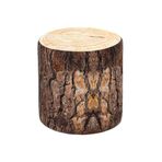 Favora Kütük Puf Silindir - Kahverengi