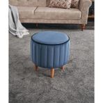 Favora Lindy Puf - Mavi - 40 x 42