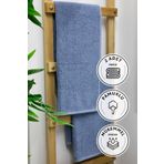Favora Line Luxury 50x90 İndigo Pamuklu 2'li El Yüz Havlusu