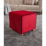 Favora Mona Puf - Kırmızı - 40 x 40