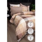 Favora Nevora Kahve Premium %100 Pamuk Çift Kişilik Nevresim Takımı