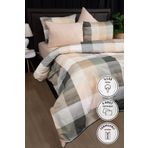 Favora Nevora Yeşil Premium %100 Pamuk Çift Kişilik Nevresim Takımı