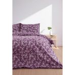 Favora Noven Lastikli Çarşaflı Çift Kişilik Nevresim Takımı - Mürdüm - 200 x 220 cm