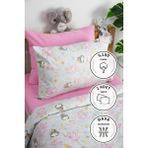 Favora Peri Balerin Tek Kişilik Nevresim Takımı - Gri - 160 x 220 cm
