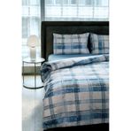 FAVORA Piemo Lastikli Çarşaflı Çift Kişilik Nevresim Takımı - Mavi, TYCB7B97C45322A7E114BF500