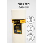 Favora Premier 5 mt Krem Metrelik Duck Keten Su İtici Bez Kumaş