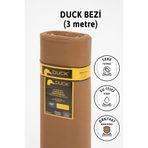 FAVORA Premier Metrelik Duck Keten Kumaş Su Itici Bez 3 Metre Drk7447 - Kahverengi, F2384