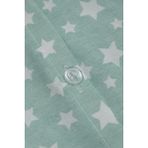 Favora Star Lastikli Çarşaflı Pamuklu Tek Kişilik Nevresim Takımı - Yeşi - 160 x 220 cm - Yeşil
