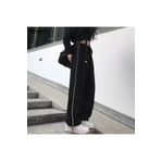 Favorim50ton M F Harajuku Zip Detail Black Tracksuit Oversize Eşofman Altı