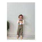 favorimkids Beyaz Gömlek Ekose Salopet Gömlek Papyon 3’lü Set Cool Takım