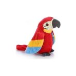 Favorite12 Müzikal Peluş Oyuncak Papağan Konuşan Kuş Okul Öncesi Çocuklar Için Oyuncakları (Yurt Dışından) - Beyaz - Kırmızı