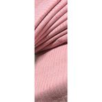 FavoriTeks Çizgili Süngerli Kadife Kaymaz Koltuk Örtüsü Gri - Pembe