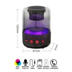 Favors Çift Hoparlör Modlu Rgb Işıklı Mini Ses Bombası Mikrofonlu Kablosuz Bluetooth Hoparlör
