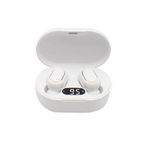 Favors E7s Dots Bluetooth Kulaklık Extra Bass Hd Ses Çift Mikrofon Universal Kablosuz Kulaklık Beyaz E7s