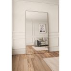 Faw Decor Modern Dikdörtgen Ahşap Çerçeveli Boy Aynası Dekoratif Büyük Boy Duvar Aynası - Beyaz - 60 cm x 120 cm