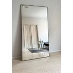 Faw Decor Modern Dikdörtgen Ahşap Çerçeveli Boy Aynası Dekoratif Büyük Boy Duvar Aynası - Siyah - 80 cm x 180 cm