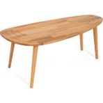 Faw Decor Sweet Masif Doğal Ahşap Orta Sehpa ve 2'li/3'lü Zigon Sehpa Set, Modern Masif Yan ve Orta Sehpa - Naturel - Naturel Orta