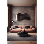 Fawdecor Asimetrik Ahşap Çerçeveli Organik Form Duvar Aynası | Modern Dekoratif Ayna