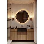 Fawdecor LED Işıklı Dekoratif Banyo Aynası – Özel Kesim Arkadan Aydınlatmalı Estetik Duvar Aynası