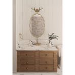Fawdecor Premium Şık Modern Estetik Ahşap Çerçeveli Duvar Aynası Banyo Aynası Dresuar Aynası