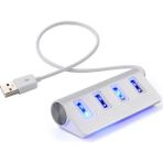 Faween 30110 Splitter Alüminyum 4 Port USB Hub Çoklayıcı Çoğaltıcı Çoklama Switch