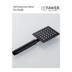 FAWER Faucet & Shower 304 Paslanmaz Siyah El Duşu Duş Başlığı - 408a