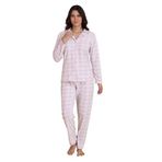Fawn 1604 Boydan Düğmeli Polar Kışlık Kadın Pijama Takımı