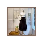 Faya Boutique Acı kahve ajouter vual keten etek