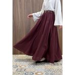 Faya Boutique Bordo Ceinture Kemerli Keten Etek