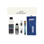 Fayans Tezgah-Ambiente Islak Zemin Aw-04 Antik Beyaz 250Ml Katalizör 20Gr Taş Vernik Mat 120 Ruloset