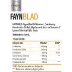 Faynblad D-Mannoz Cranberry Kondroitin Sülfat ve Hyaluronik Asit 30 Saşe - Mesane ve Idrar Yolu Desteği