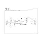 FB122 7-11/16-Inç Bacalı Reach Columbia 8-Inç Mutfak Bataryası Yan Püskürtücü, Parlak Krom - standart