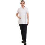 Fbc Tekstil 9 Düğmeli Doktor Önlüğü Eczacı Önlüğü Hemşire Önlüğü Estetisyen Önlüğü Uzun Kol Beyaz Kadın Önlük - 50 - Yeşil