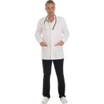 Fbc Tekstil Irmak Doktor Önlüğü Eczacı Önlüğü Hemşire Önlüğü Estetisyen Önlüğü Uzun Kol Erkek Önlük - 4XL - Sarı