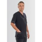 Fbc Tekstil V Yaka Doktor Önlüğü Eczacı Önlüğü Laborant Önlüğü Hemşire Önlüğü Estetisyen Önlüğü Lacivert Kısa Kol Erkek Önlük - XL - Bej