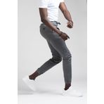 FBI Jeans Dar Ve Lastikli Paça Beli İplikli Kanvas Kumaş Slimfit Jogger Pantolon ANTRASİT 30