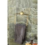 FBZhome Yapışkanlı Kare Gold Havluluk Askısı Banyo Düzenleyici