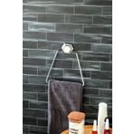 FBZhome Yapışkanlı Üçgen Gümüş Metal Havluluk Askısı Banyo Düzenleyici
