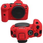 Fc Canon R5 Kırmızı Silikon Koruma Kılıfı