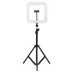 FC D35 10 Kare Ring Light Sosyal Medya İçerik Üreticileri İçin Işık Ekipmanı - Işık Ayağı Hediyeli