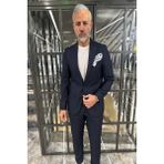 Fc Plus Kruvaze Lacivert Takım Elbise - 48