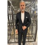 Fc Plus Siyah Kruvaze Takım Elbise Erkek Basic Fit Modeli ile Şık Görünüm - 46