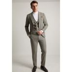 Fc Plus Yelekli Takım Elbise - Extra Slim Fit - 46 - Siyah