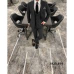 Fc Plus Yelekli Takım Elbise - Füme - 54