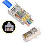 Fc6-5101 Yeni Nesil Rj45 Metal Koruma 100 Adet Kablo Çıkışlı Konnektör