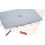 Fcstore 11'' Inç, 14'' Inç, 16'' Inç Macbook Air Pro Laptop iPad Tablet Kılıfı ve Evrak Çantası (Bölmeli) - 14 İnç - Bej