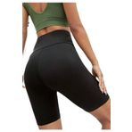 F&D Fancy&Dancy Kadın Siyah Yüksek Bel Spor Şort - Bel Kontrolü Olan Yoga Koşu Fitness Şortları - 4097 (Siyah, Medium)